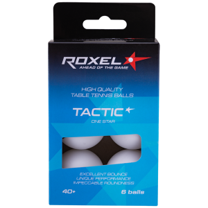 Купить Мяч для настольного тенниса Roxel 1* Tactic, белый, 6 шт в Саянске 