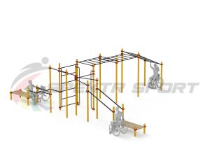 Купить Спортивный комплекс для инвалидов-колясочников WRK-D23_76mm в Саянске 