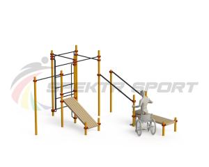 Купить Спортивный комплекс для инвалидов-колясочников WRK-D20_76mm в Саянске 
