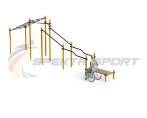 Купить Спортивный комплекс для инвалидов-колясочников WRK-D22_76mm в Саянске 