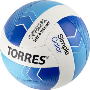 Купить Мяч волейбольный Torres Simple Color любительский р.5 в Саянске 